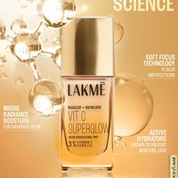 Lakme Makeup + Skincare Vit C Superglow Skin Perfecting Tint 25ml - Neutral Nude N200 image 2