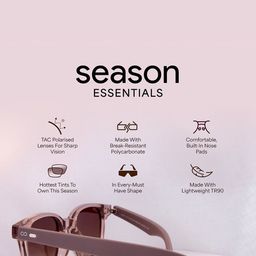 Vincent Chase Unisex Wayfarer Sunglasses with Polarised and UV Protected Lens image 5