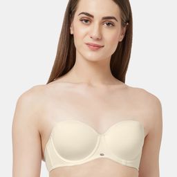 SOIE Medium Coverage Padded Wired Multiway Strapless Bra with Detachable Straps-12