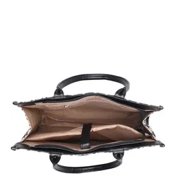 THE CLOWNFISH Opulence Geometric Self Design Structured Shoulder Bag image 2