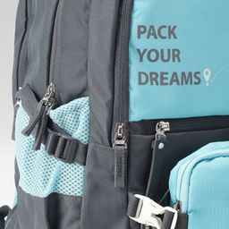 Priority Unisex Typography Printed Laptop Backpack with Compression Straps & Pouch - 30 L image 3