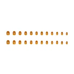 LICK 24 Pcs Artificial Nail Extensions With Application Kit - Mustard image 2