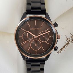 JOKER & WITCH Men Brown Dial & Black Stainless Steel Bracelet Style Straps Analogue Watch-13