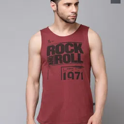 Rigo Men Maroon & Grey Pack Of 2 Typography Printed Slim Fit T-shirt-picture-17