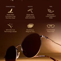 Lenskart Studio Unisex Square Sunglasses with Polarised and UV Protected Lens 233231 image 2