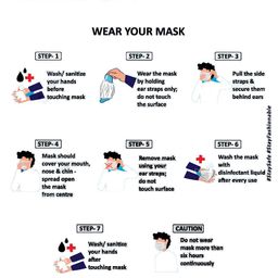 VASTRAMAY Unisex Set of 3 Printed 2-Ply Reusable Protective Outdoor Face Masks image 5