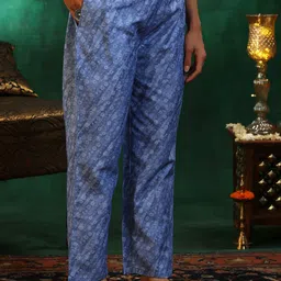 Libas Women Leheriya Regular Sequinned Kurta with Trousers & With Dupatta image 5