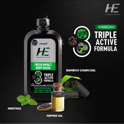 HE Triple Active Formula Fresh Impact Body Wash With Bamboo Charcoal For Cleansing - 200ml image 4