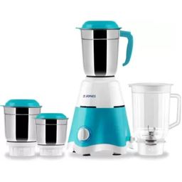 jones Thunder Pro 750 Watt Mixer Grinder with 4 Jars for Grinding, Mixing, Juicing with Powerful Motor (Blue & White, 4 Jars) image 1
