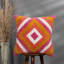 thegasbh Pink Cotton Tufted Cushion Covers (Pack Of 5)-picture-19