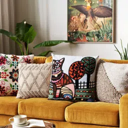 thegasbh Grey Cotton Embroidery Cushion Covers (Pack Of 2)-picture-13