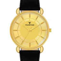 Franktime Men Leather Straps Analogue Watch FT-0044 G-image-40