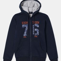 Jockey Boys Super Combed Cotton Rich Fleece Printed Hoodie Jacket-AB37-image-66