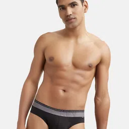 Jockey Men Black Solid Briefs US59-0105-picture-51