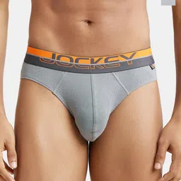 Jockey Pack Of 2 Logo Printed Combined Cotton Basic Briefs FP02-0205-MNUMT-18