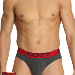 Jockey Men Pack of 2 Charcoal Grey Modern Briefs US17-0205-picture-4