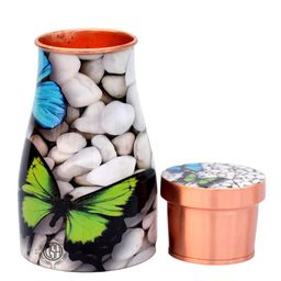 DSH Crafting Your Curiosity White & Green Printed Water Bottle 1L-29