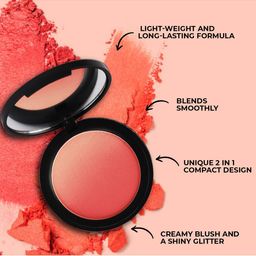 INCOLOR Long-Lasting Mermaid Glow Blusher 9g - Soft Mauve 06 image 4