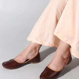 sneakers villa Women Embellished Mojaris with Ethnic - Embellished-36