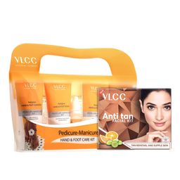 VLCC Anti Tan Facial Kit 60g & Pedicure-Manicure Hand & Foot Kit 150g + 60ml-31