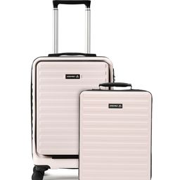 Assembly Desert Ivory Hard Sided Cabin Trolley Bag 40Liters with Hard Shell Backpack-54