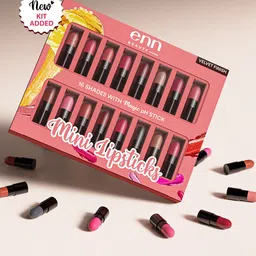 ENN Set Of 16 Velvet Finish With Magic PH Stick Beauty Mini Lipsticks 1.2 g Each-11