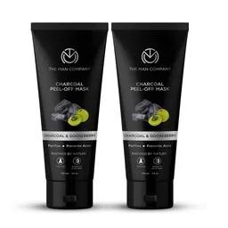 THE MAN COMPANY Men Pack of 2 Charcoal Peel-Off Mask 100g each-30