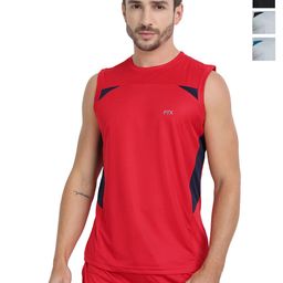 FTX Pack Of 4 Colourblocked Round Neck Gym Vests 709-1_709-3_709-6_709-16-S-picture-38