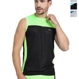 FTX Pack Of 4 Colourblocked Round Neck Gym Vests 709-1_709-4_709-6_709-16-S-image-74