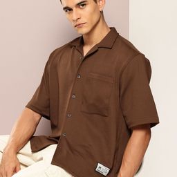 Kook N Keech Cuban Collar Relaxed Fit Premium Casual Shirt-image-82