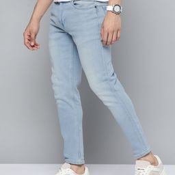 Mast & Harbour Men Blue Carrot Light Fade Stretchable Jeans-image-24