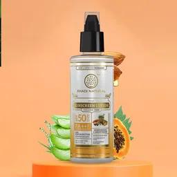 Khadi Natural SPF 50 Moisturizing Sunscreen Lotion To Protect UVA & UVB Rays - 100 ml image 4