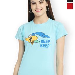 Fabflee Women Multicoloured 3 Printed V-Neck T-shirt-picture-9