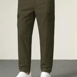 R.Code by The Roadster Life Co. Men High-Rise Trousers-image-41