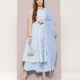 Jompers Paisley Printed Kurta with Palazzos & Dupatta-image-52