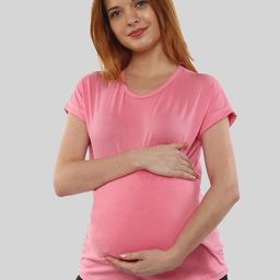 SillyBoom Round Neck Extended Sleeves Cotton T-shirt-image-60