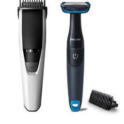 Philips Beard trimmer + Body Groomer Combo -  Trimmer 45 min Runtime 10 Length Settings-image-8