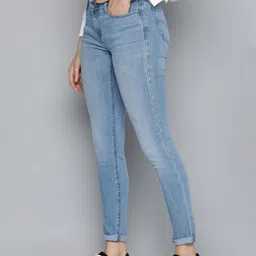 Levis Women Regular Fit Light Fade Stretchable Jeans-image-54