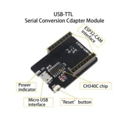 ESP32-CAM-MB MICRO USB Download Module for ESP32 CAM Development Board image 3
