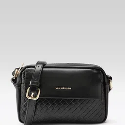 Van Heusen Basketweave Textured Structured Sling Bag-0