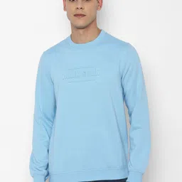 Allen Solly Sport Men Blue Embossed Print Sweatshirt-image-41