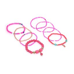 Carlton London Girls Pack Of 8 Beaded Bracelets-image-75