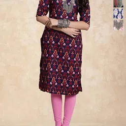 Anouk Rustic Women Pack Of-4 Ethnic Motifs Printed Straight Kurta-image-85