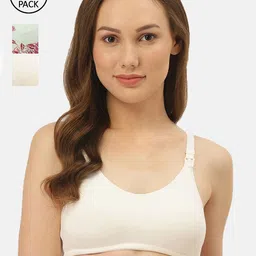 Inner Sense Pack Of 3 Solid Antimicrobial Sustainable Soft Nursing Bra-image-41