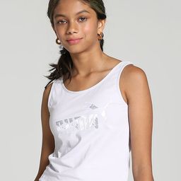 Puma Girls Brand Logo Print Cotton Bralette Crop Top-image-13