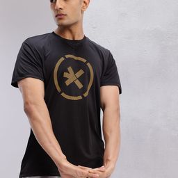 HRX by Hrithik Roshan Brand Logo Print Training T-shirt-picture-13