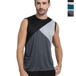 FTX Pack Of 4 Colourblocked Round Neck Gym Vests 709-6_709-11_709-12_709-15-S-image-87