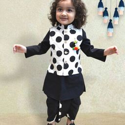 A.T.U.N. Boys Pure Cotton Kurta And Jacket with Dhoti Pants-13
