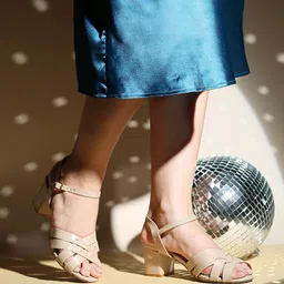 Inc 5 Textured Block Peep Toes with Laser Cuts Heels-62