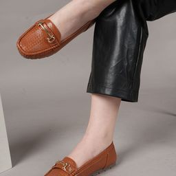 Mast & Harbour Women Party Mojaris with Buckles Flats-11